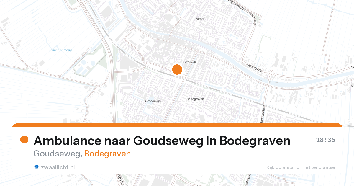 Ambulance naar Goudseweg in Bodegraven — 31 mrt 2026