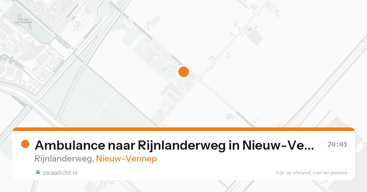 Ambulance naar Rijnlanderweg in Nieuw-Vennep — 24 mei 2026