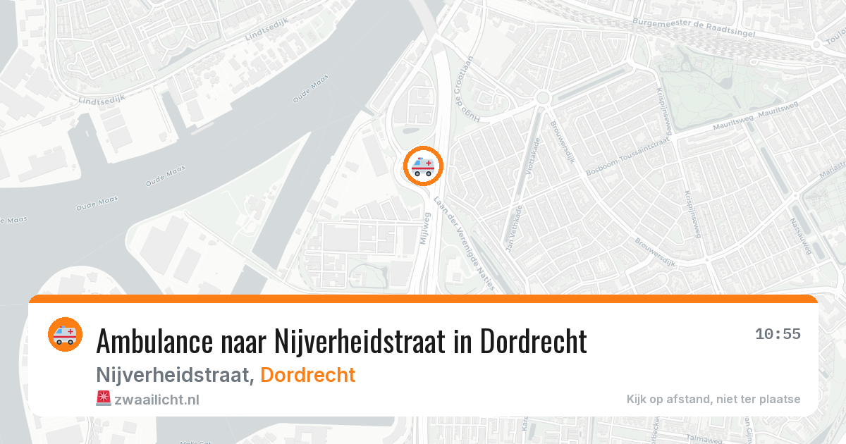 Ambulance naar Nijverheidstraat in Dordrecht — 21 mei 2026