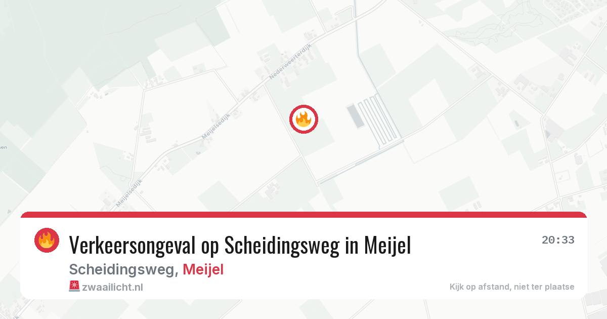 Verkeersongeval op Scheidingsweg in Meijel — 6 aug 2026
