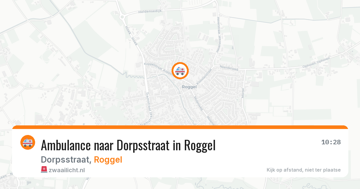 Ambulance naar Dorpsstraat in Roggel — 21 jul 2026