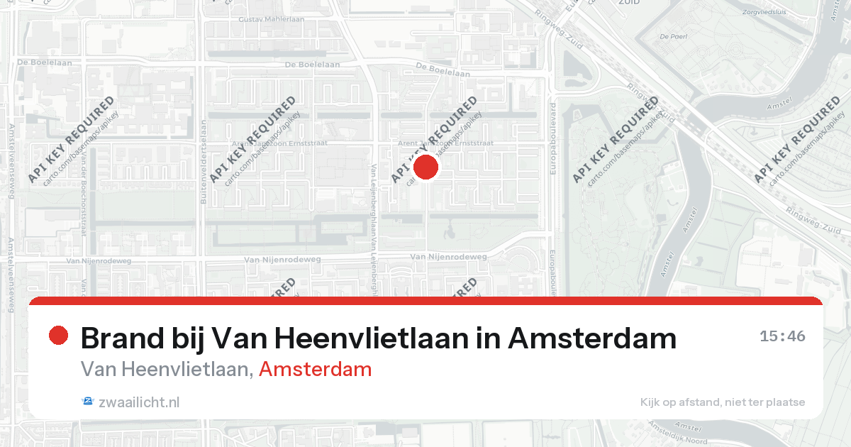 Brand bij Van Heenvlietlaan in Amsterdam — 26 aug 2026