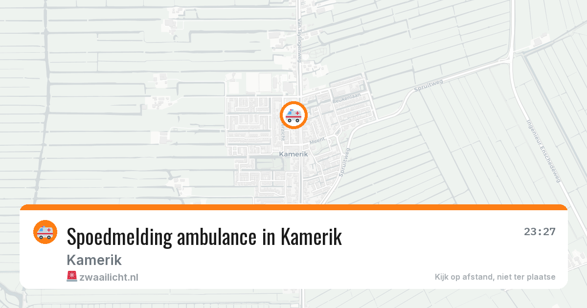 Spoedmelding ambulance in Kamerik — 6 jun 2026