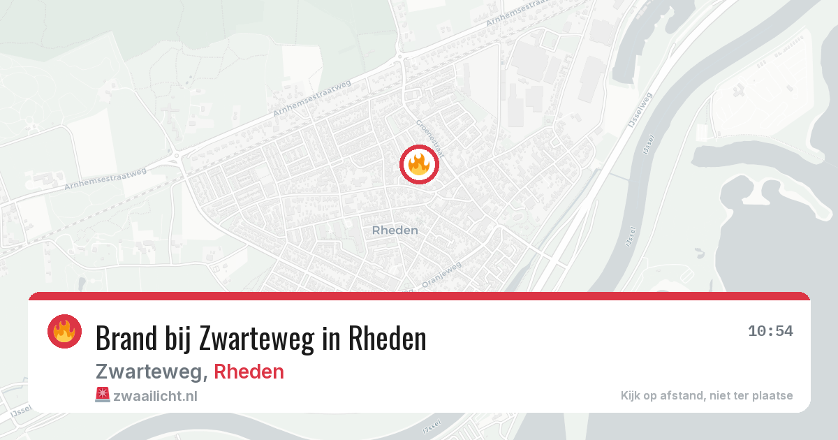 Brand bij Zwarteweg in Rheden — 13 jul 2026