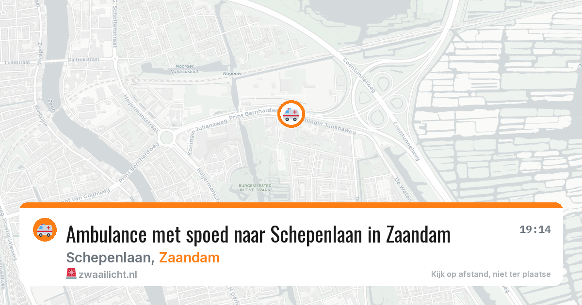 Ambulance met spoed naar Schepenlaan in Zaandam — 24 mrt 2026