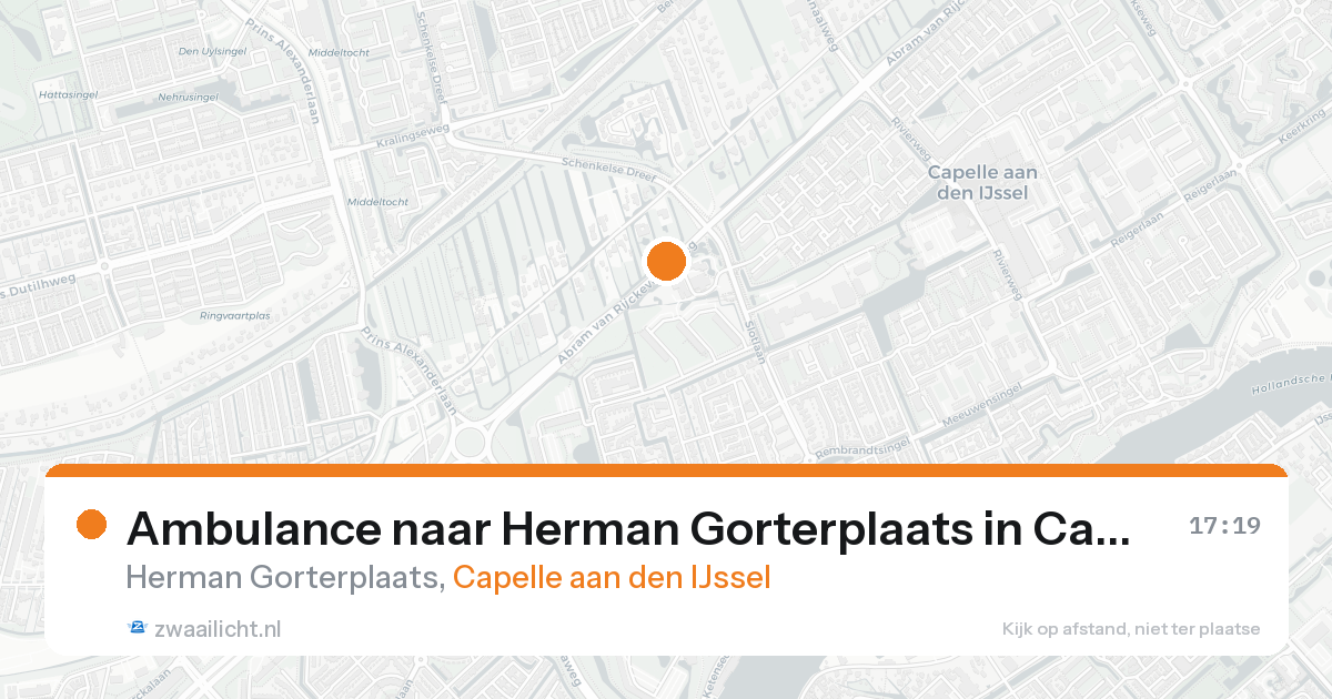 Ambulance naar Herman Gorterplaats in Capelle aan den IJssel — 30 jan 2026