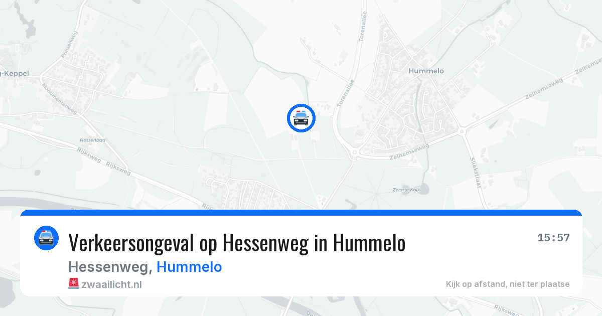 Verkeersongeval op Hessenweg in Hummelo — 2 mei 2026
