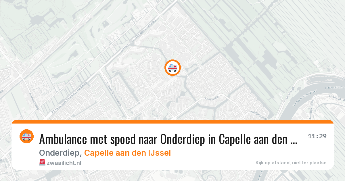 Ambulance met spoed naar Onderdiep in Capelle aan den IJssel — 19 mrt 2026