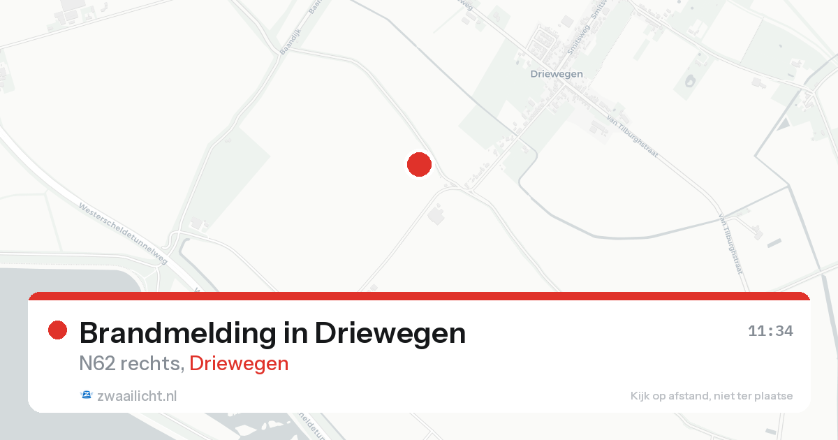 Brandmelding in Driewegen — 19 aug 2026