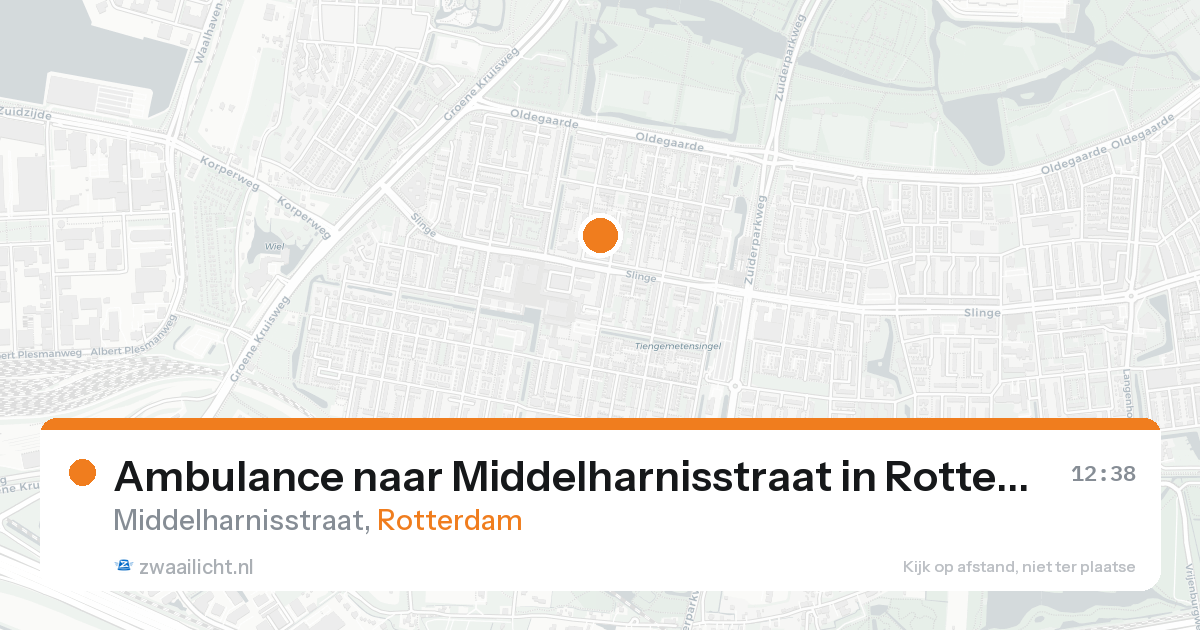 Ambulance naar Middelharnisstraat in Rotterdam — 18 aug 2026