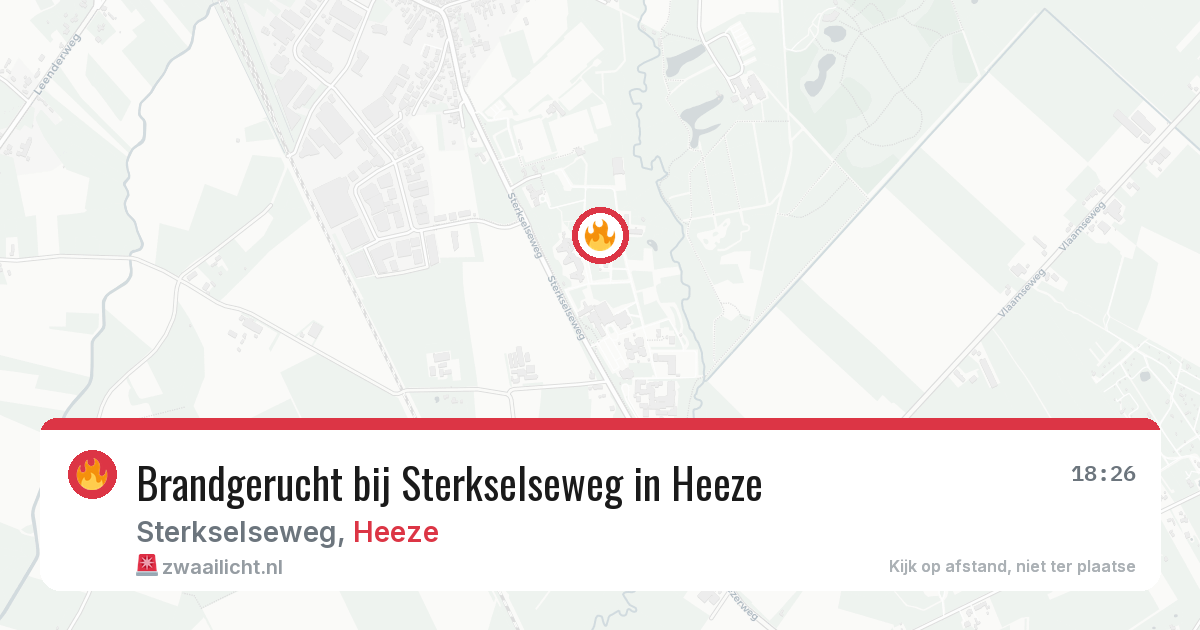 Brandgerucht bij Sterkselseweg in Heeze — 29 jan 2026