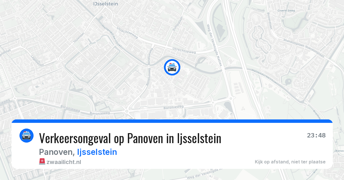 Verkeersongeval op Panoven in Ijsselstein — 29 mei 2026