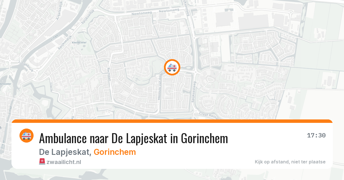 Ambulance naar De Lapjeskat in Gorinchem — 24 mrt 2026