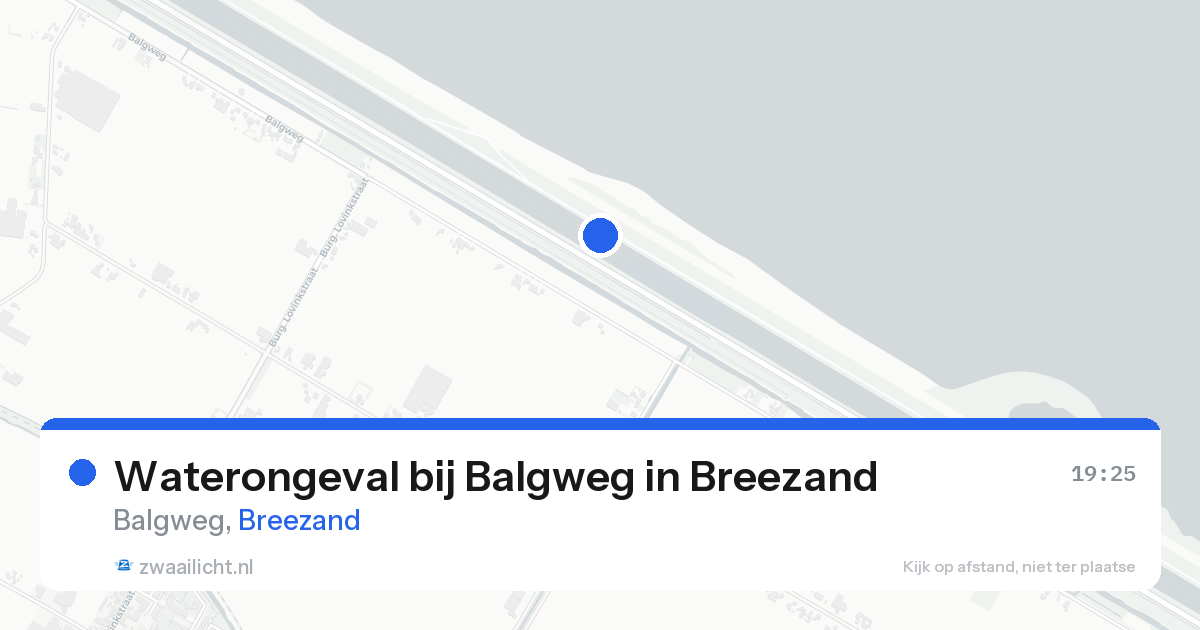 Waterongeval bij Balgweg in Breezand — 24 aug 2026