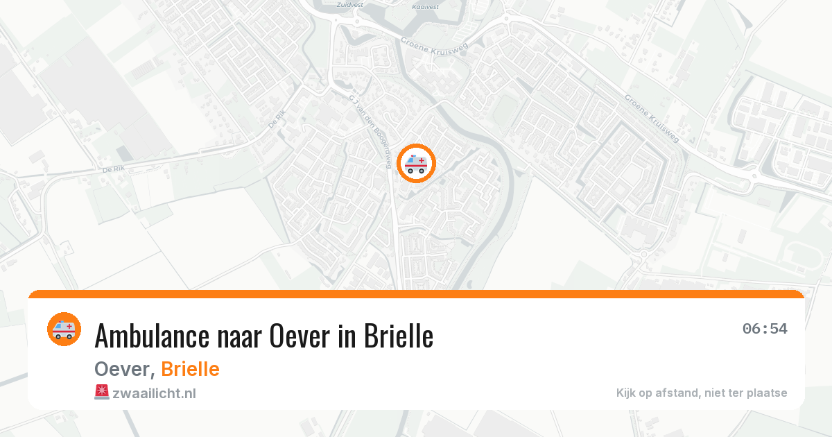 Ambulance naar Oever in Brielle — 13 jun 2026