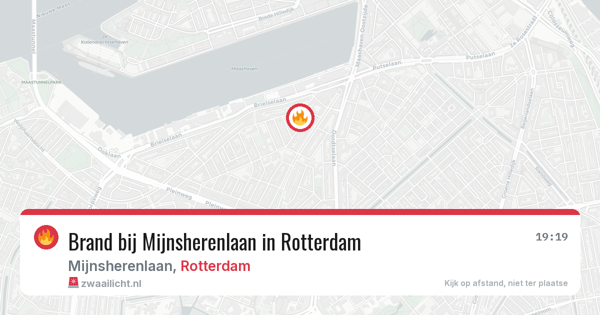 Brand bij Mijnsherenlaan in Rotterdam — 13 aug 2026
