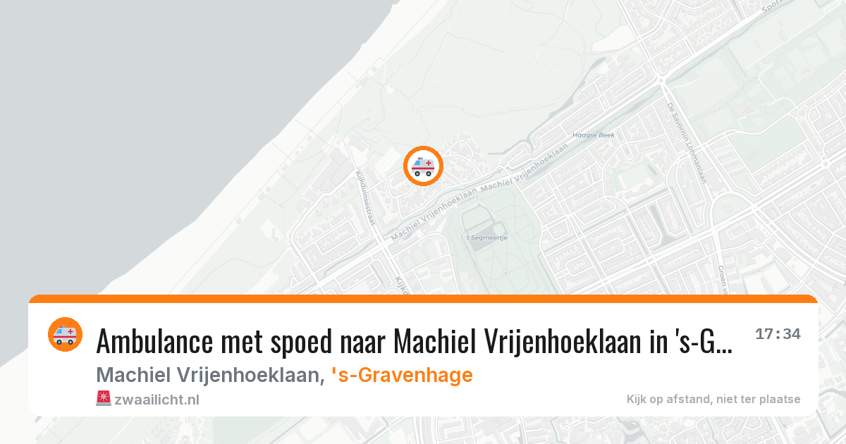 Ambulance met spoed naar Machiel Vrijenhoeklaan in 's-Gravenhage — 11 aug 2026