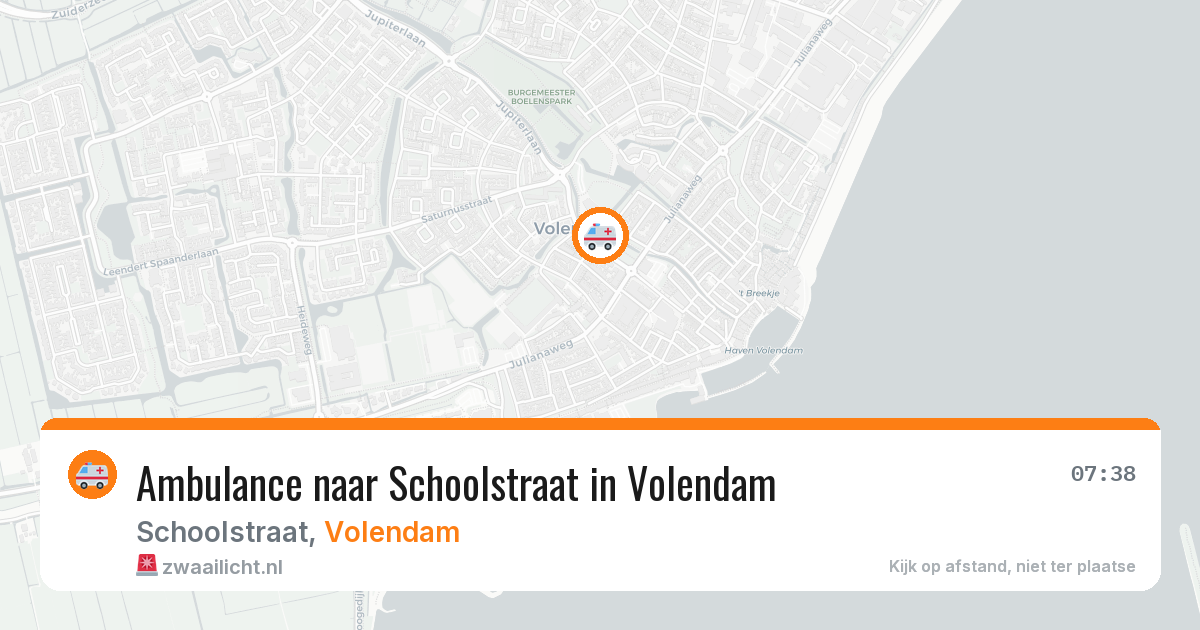 Ambulance naar Schoolstraat in Volendam — 8 apr 2026