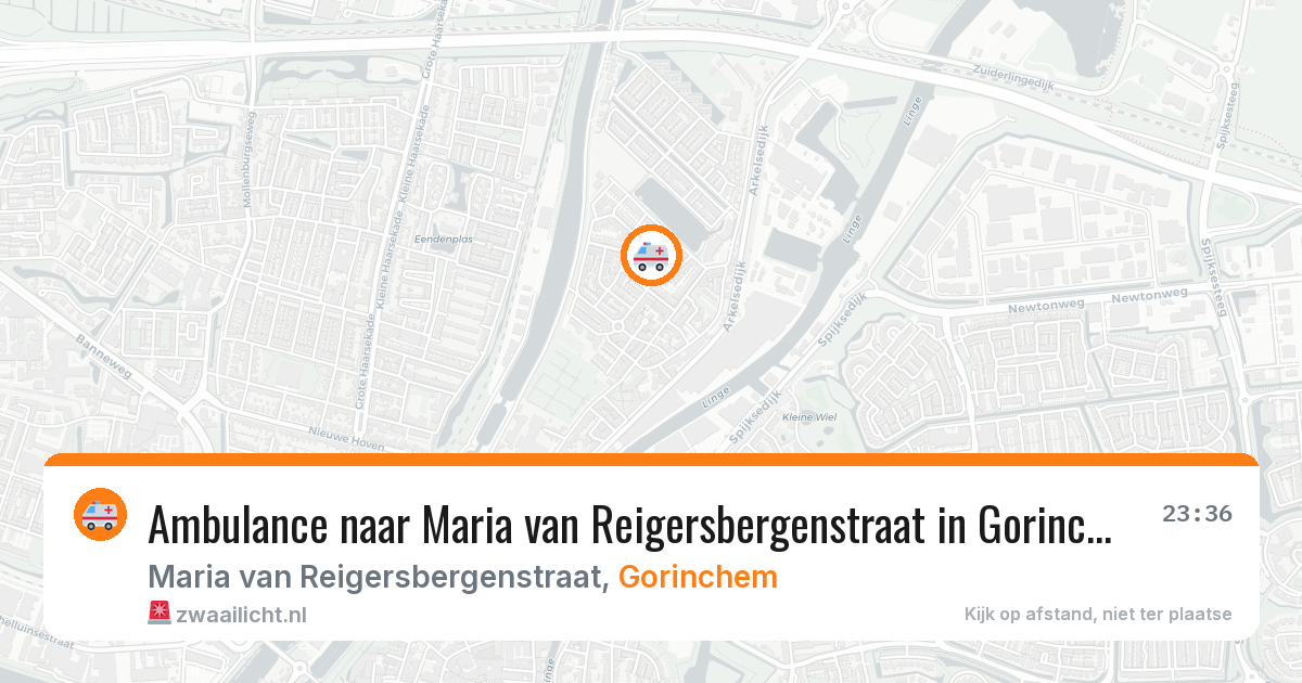 Ambulance naar Maria van Reigersbergenstraat in Gorinchem — 22 mrt 2026