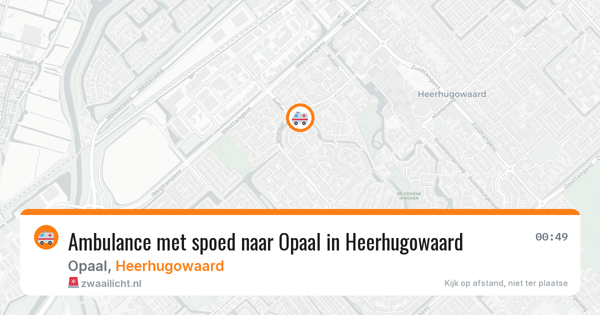 Ambulance met spoed naar Opaal in Heerhugowaard — 27 jun 2026