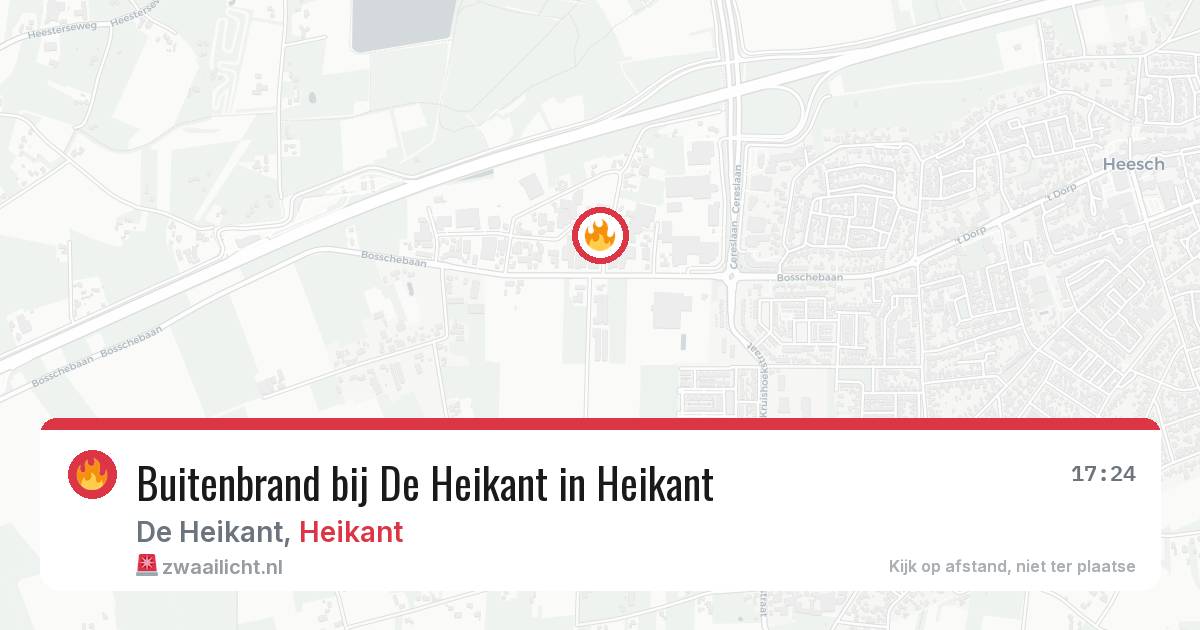 Buitenbrand bij De Heikant in Heikant — 5 jul 2026
