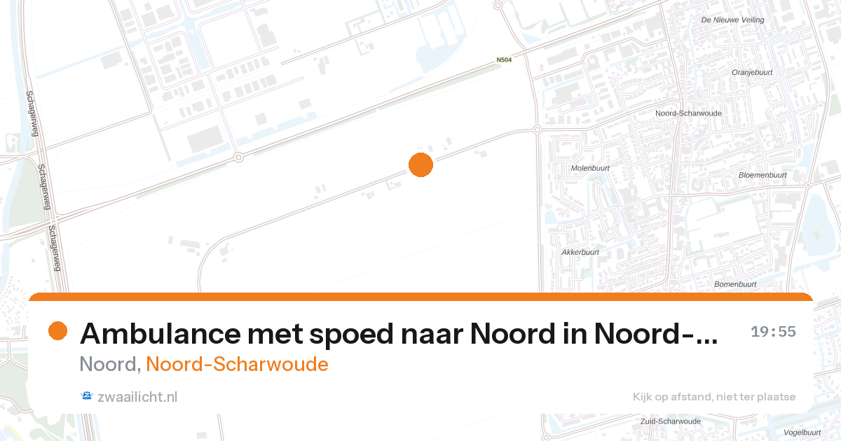 Ambulance met spoed naar Noord in Noord-Scharwoude — 28 aug 2026