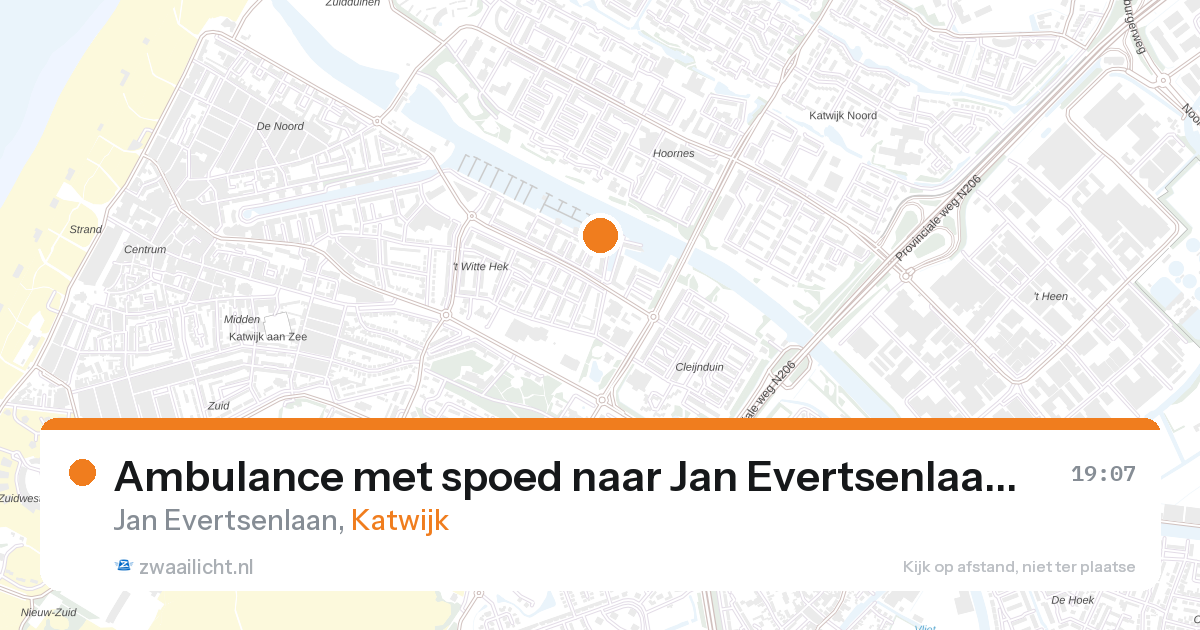 Ambulance met spoed naar Jan Evertsenlaan in Katwijk — 16 mrt 2026