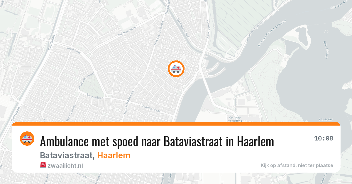 Ambulance met spoed naar Bataviastraat in Haarlem — 7 jul 2026