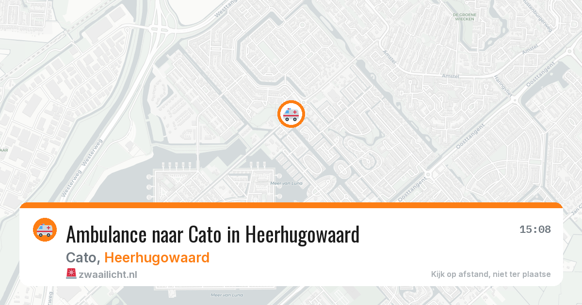 Ambulance naar Cato in Heerhugowaard — 2 jul 2026