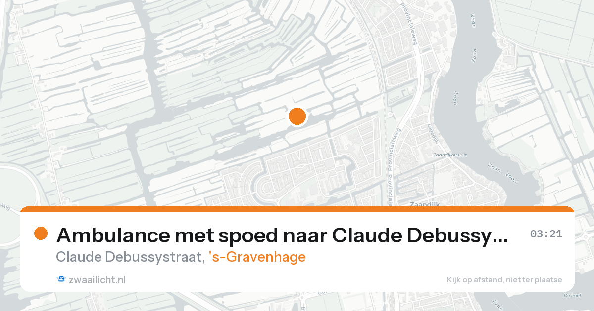 Ambulance met spoed naar Claude Debussystraat in 's-Gravenhage — 31 jan 2026