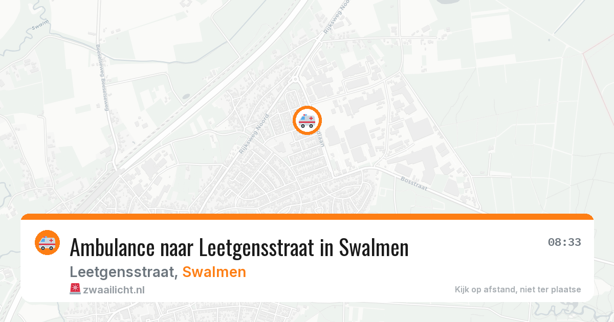 Ambulance naar Leetgensstraat in Swalmen — 15 jul 2026