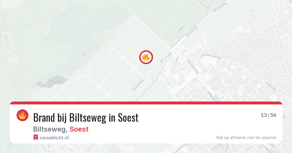 Brand bij Biltseweg in Soest — 2 aug 2026