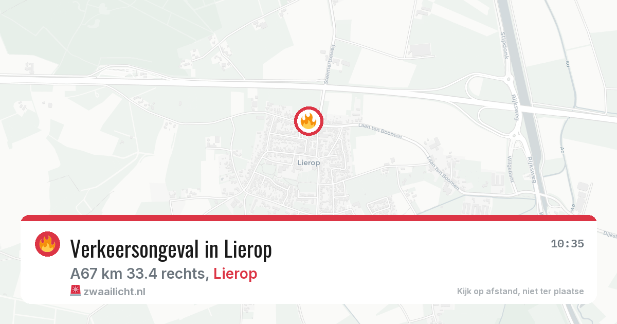 Verkeersongeval in Lierop — 25 jun 2026