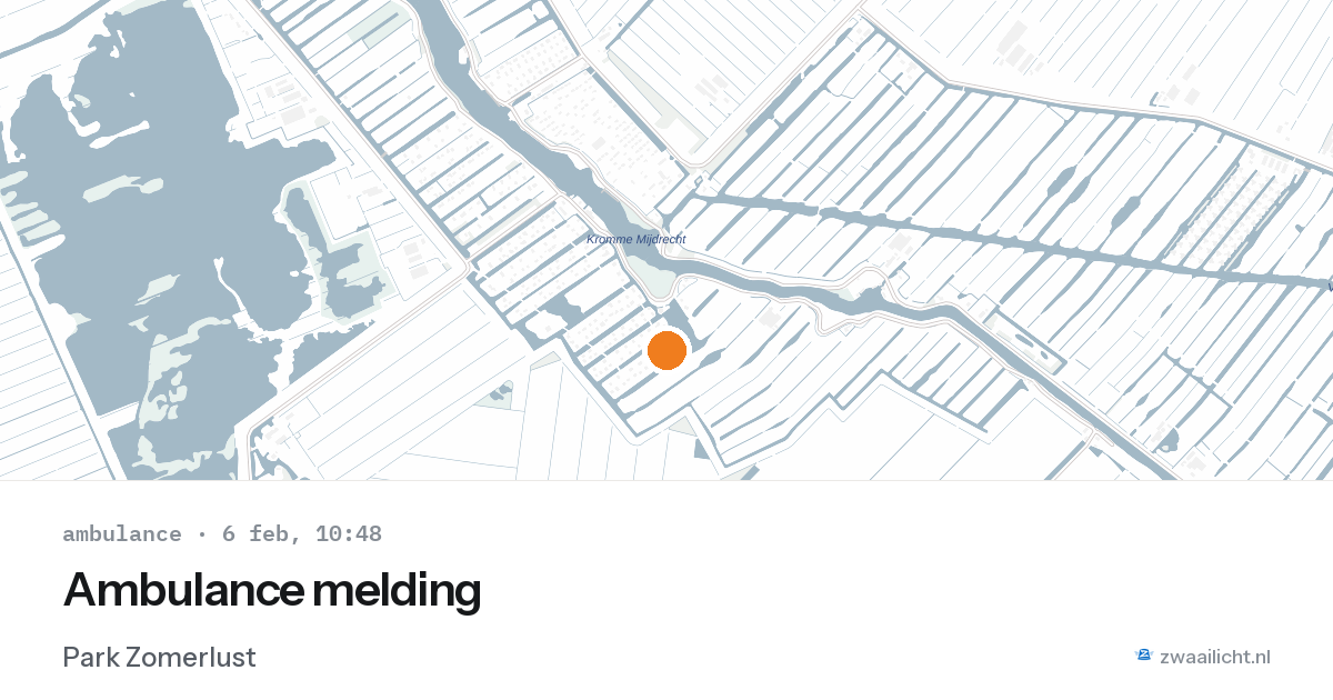 Ambulance melding — 6 feb 2026