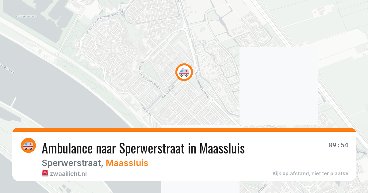Ambulance naar Sperwerstraat in Maassluis — 1 aug 2026