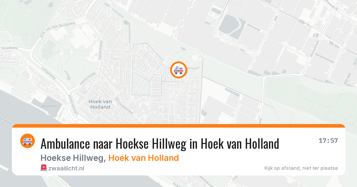 Ambulance naar Hoekse Hillweg in Hoek van Holland — 13 jul 2026