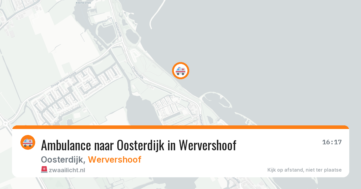 Ambulance naar Oosterdijk in Wervershoof — 19 apr 2026