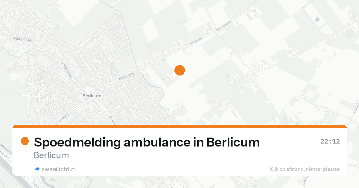 Spoedmelding ambulance in Berlicum — 17 aug 2026