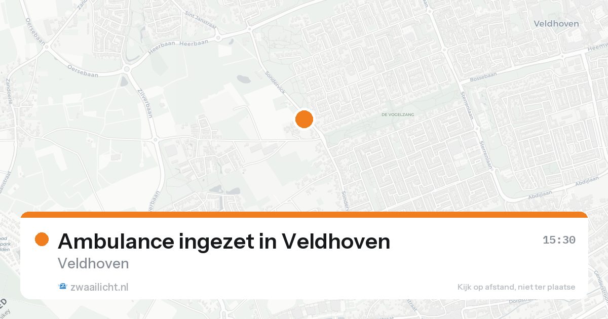 Ambulance ingezet in Veldhoven — 25 aug 2026