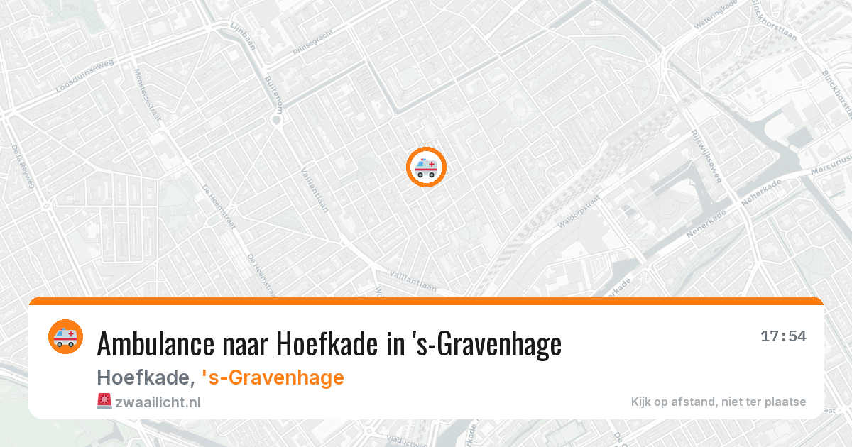 Ambulance naar Hoefkade in 's-Gravenhage — 11 aug 2026
