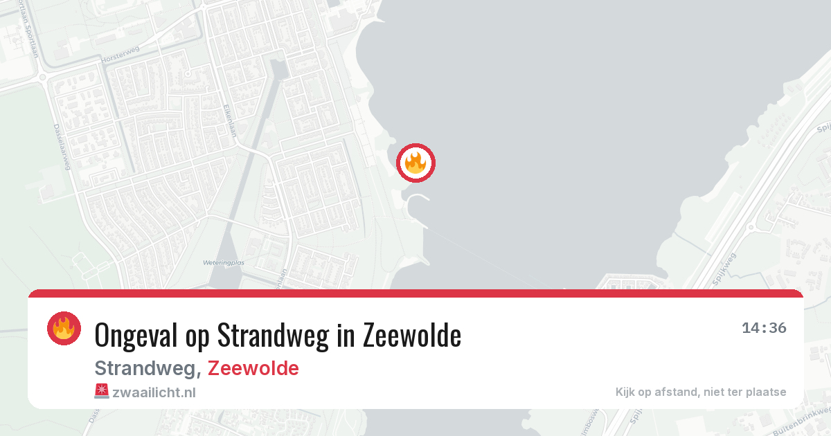 Ongeval op Strandweg in Zeewolde — 4 jul 2026