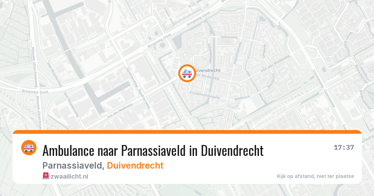 Ambulance naar Parnassiaveld in Duivendrecht — 8 feb 2026