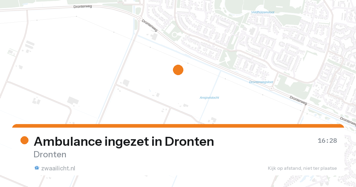 Ambulance ingezet in Dronten — 26 aug 2026