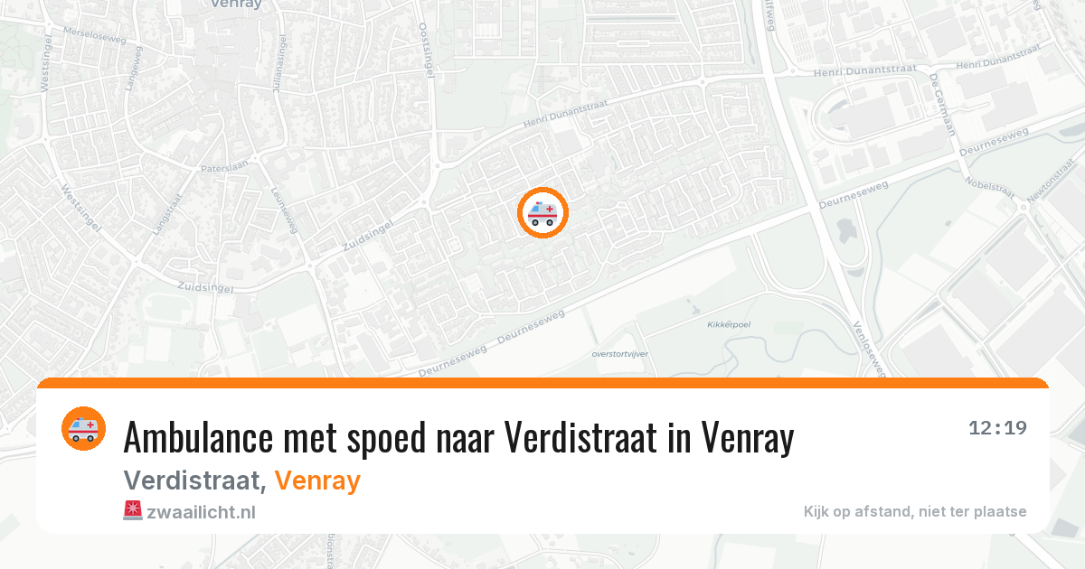 Ambulance met spoed naar Verdistraat in Venray — 19 feb 2026