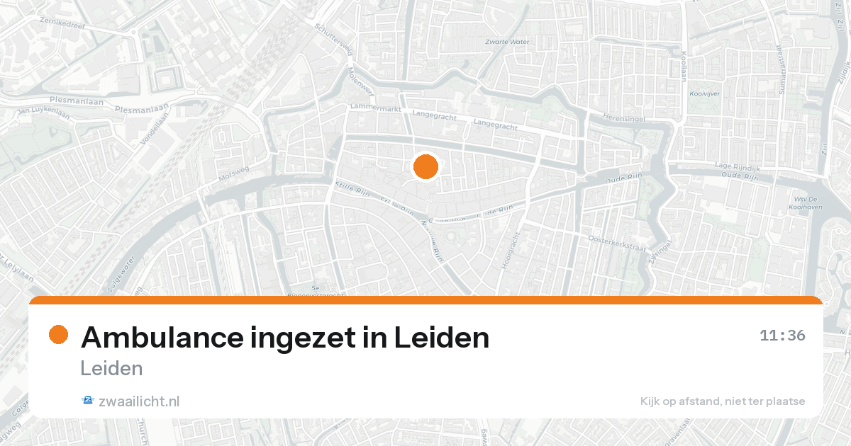 Ambulance ingezet in Leiden — 19 jun 2026