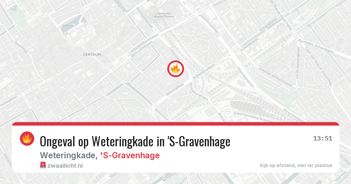 Ongeval op Weteringkade in 'S-Gravenhage — 14 mei 2026