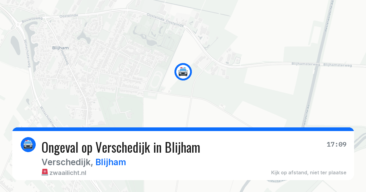 Ongeval op Verschedijk in Blijham — 6 jun 2026