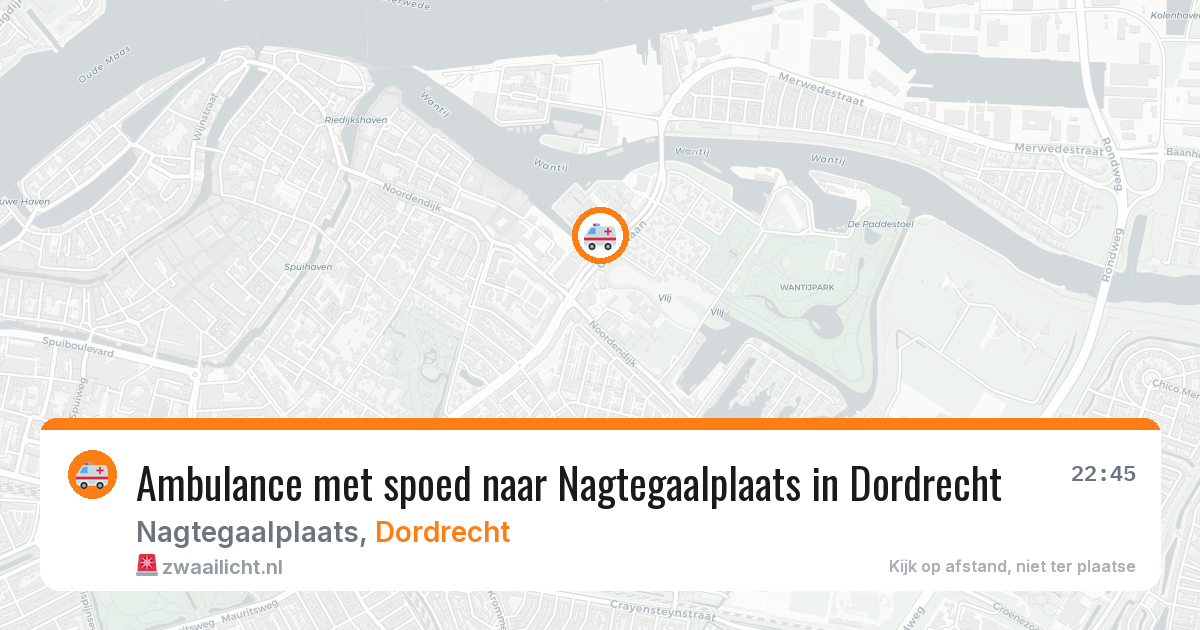 Ambulance met spoed naar Nagtegaalplaats in Dordrecht — 5 jun 2026