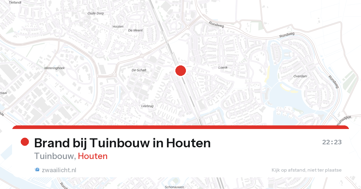 Brand bij Tuinbouw in Houten — 12 mrt 2026