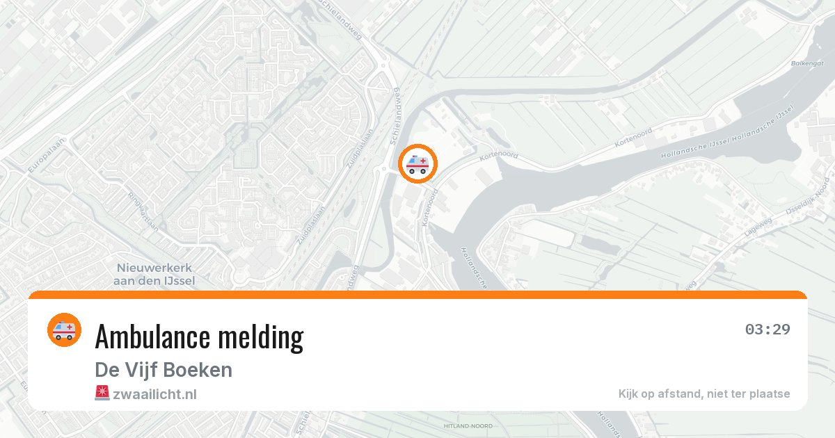 Ambulance melding — 24 mei 2026
